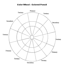 80 Interpretive Colour Wheel Tertiary Colours Template