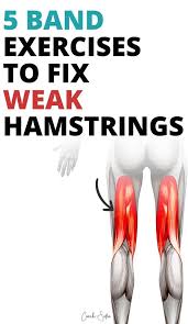 5 Hamstrings Strengthening Exercises To Do At Home One Resistance Band Hamstring Workout Hamstring Strengthening Best Hamstring Exercises