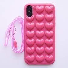 Maybe you would like to learn more about one of these? Iphone X Case Dmaos Apple Iphone 10 Hot Pink Lady Cover Cute 3d Heart Mirror Effect Gasbag Shock Proof With Hand Rope Chain N Iphone 10 3d Iphone Cases Iphone