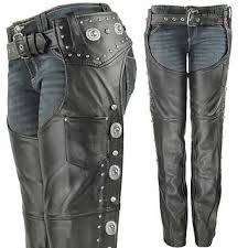 Xelement Dakota Womens Black Leather Chaps Leatherup Com