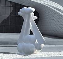 PREMIER Modern Abstract Fiberglass Dance of Flower Sculpture PSF-021