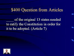 Pot luck irish questions 1. Jeopardy Principles Constitution Trivia Articles Amendments Pot Luck