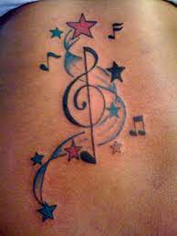 Here are some well known designs: Star Music Note Tattoo Designs