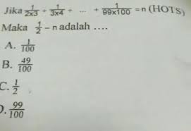 20200927 contoh soal cerita bilangan bulat dan jawabannya untuk smpsoal soal ini di dapat dari buku pelajaran matematika untuk sekolah dasar kelas ii penekanan pada berhitung semester 1 2a. Soal Hots Matematika Mohon Bantuannya Ya Teman Teman Brainly Co Id