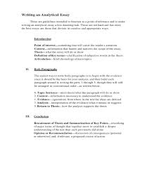 As an example, here is how a student would do a key word outline on the following sentence: Sample Analytical Essay Outline Templates Examples
