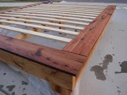 Diy Platform Bed Queen Size And Slats No Further Than 1 Used Real Wood To Have No Preservati Diy Platform Bed Frame Diy Platform Bed King Platform Bed Frame
