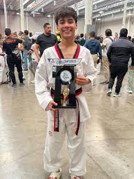 Today was a historic day for our GIAM Taekwondo academies. Mex. USA. Julian  Gonzalez Sifuentes obtained a silver medal in the National Championship of  the Federation in the city of Chihuahua, representing