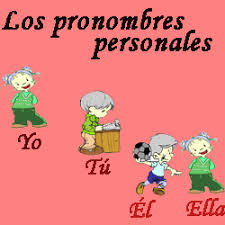 Resultado de imagen de LOS PRONOMBRES PERSONALES