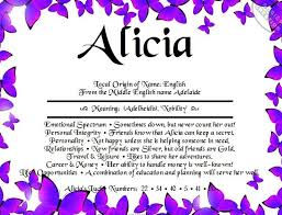 All About Alicia Names With Meaning Meant To Be Big Words
