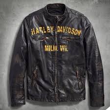 Harley Davidson Men S Forge Slim Fit Leather Jacket 97006 18v Limited Size M Xl Ebay Link Leather Jacket Harley Jacket Men S Leather Jacket