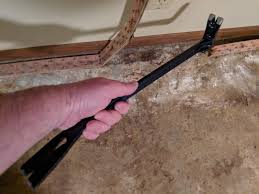Now That S A Pry Bar It Pairs Nicely With A Hammer To Make Quick Work Of Removing Carpet Tack Strips From Concrete We Removing Carpet Floor Coating Pry Bars