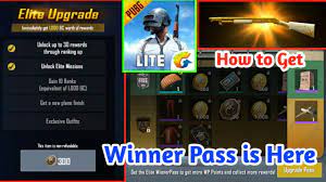 Pubg Mobile Lite Season 3 Winner Pass In Pubg Mobile Lite Youtube