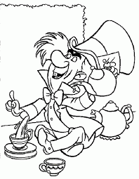 This below coloring picture meassure is around 600 pixel x 886 pixel with approximate file size for around 79.13 kilobytes. Mad Hatter Coloring Pages Coloring Book Area Best Source For Coloring Home