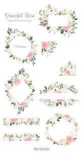 Visualizza altre idee su fiori, clip art gratuite, fiori hawaiani. Aquarell Blumenrahmen Clipart Blumenrander Und Rahmen Fur Einladungen Logos Und Mehr Mit Den Rosa Und Weissen Blumen Aquarell Blumenrahmen Rander Und Rahmen