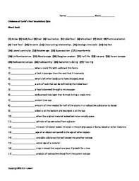 Earth S Past Vocabulary Quiz Vocabulary Quiz Earth Science Vocabulary Vocabulary