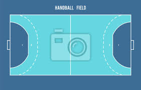 Der saunabereich hat innen eine finnische sauna mit 80°c und eine dampfsauna und im außenbereich eine weitere finnische sauna mit 90°c. Handball Feld Ansicht Von Oben Fototapete Fototapeten Infield Entsprechen Europa Myloview De