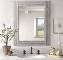 Hand-Made Wooden Spliced Wall Mirror for Bathroom, Rustic Farmhouse Vanity  Mirror, Dé Cor Wall Art, Solid Wood Frame, Vertical or Horizontal Hanging