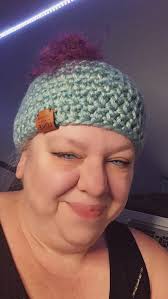 Teal Hand-crocheted Chunky Top Messy Bun Hat, Cozy Winter Fashion, Teal  Blue Ear Warmer, Women's Top Knot Beanie, Handmade Cold Weather Head