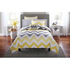 The light grey comforter features delicate floral embroidery in aqua. Girls Yellow Grey Chevron Stripes Pattern Comforter King Set Stylish Geometric Zig Zag Horizontal Stripe Str Chevron Bedding Yellow Bedding Yellow Gray Bedroom