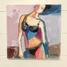 The Art of Venus | Art | Original Painting Abstract Impressionism  Figurative Woman Portrait On Canvas | Poshmark
