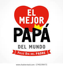Feliz dia del padre spanish elegant lettering, translate: Shutterstock Puzzlepix