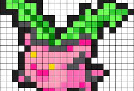Hoppip Pokemon Bead Pattern Kandi Pattern Pokemon Bead Pokemon Pattern Pokemon Cross Stitch