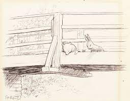 Eh shepard's ink drawing of the the original wooden crossing on which the illustration is based, known as posingford bridge, is in aa milne's hometown of ashdown forest in east sussex. Winnie The Pooh S Original Hundred Acre Wood Sells For 430 000 Books Manuscripts Sotheby S