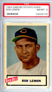 1954 Dan-Dee Bob Lemon Indians PSA 8 11152