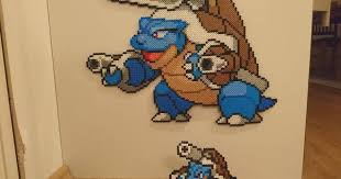 Pokemon 28 Mega Blastoise Mini By Magicpearls Hama Beads Pokemon Crochet Pokemon Hama Beads