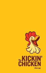 Art Of The Menu The Kickin Chicken Ilustrasi Desain Logo Ayam