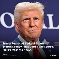 The Trump administration paused all federal financial assistance programs  and ordered agencies to conduct a review of whether the programs align with  the executive orders President Donald Trump issued last week—a surprise