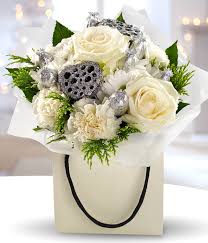 Order flowers by 3pm for same day delivery. Ice White Bouquet Peaches Herbs Flower Delivery In The North West
