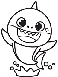 Color wonder baby shark coloring pages and markers set 1328. Kids N Fun Com 19 Coloring Pages Of Baby Shark