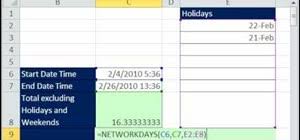 How To Make Date Time Calculations Sans Weekends In