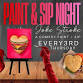 Painting NIGHT, at LOUD BURGER, a Comedy Paint & Sip