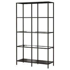 Vittsjo Shelf Unit Black Brown Glass Width 39 3 8 Ikea Ikea Bookshelves Ikea Vittsjo Shelving Unit