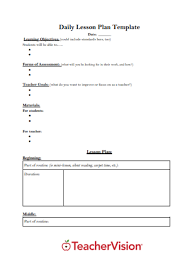 Daily Lesson Plan Template Daily Lesson Plan Lesson Plan Templates Weekly Lesson Plan Template