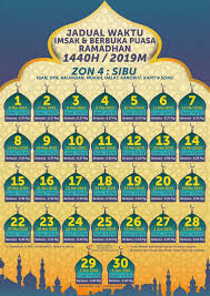 Sejak dahulu orang telah melihat bulan. Info Sibu Jadual Berbuka Puasa Zon 4 Jadual Waktu Imsak Berbuka Puasa Ramadhan 1440h 2019 Bagi Zon 4 Sibu Igan Oya Balingian Mukah Dalat Kanowit Kapit Song Selamat Menyambut Bulan Ramadhan 2019 Facebook