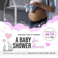 A good idea is to personalize your baby shower card. 2 140 Baby Shower Invitation Customizable Design Templates Postermywall