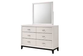 Bedroom modern white dresser with mirror. Buy Alexis White Dresser Mirror Part B4610 Td Badcock More