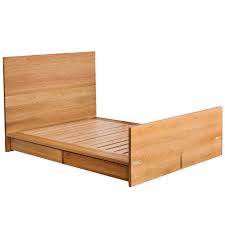 This versatile bed frame will look great with your choice of textiles and bedroom furniture. Ab6 Queen Size Contemporary White Oak Platform Bed With Two Storage Drawers For Sale At 1stdibs