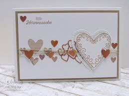 Stampin Up Barbaras Kreativ Studio Valentine Hochzeit Herzenssache Herzlich Bestickt Valentinstag Karten Karte Hochzeit Karten Gestalten