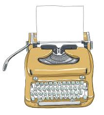 Photo About Manual Typewriter Keyboard Portable Vintage And Paper Illustration Of Artwork Drawing Draft Typewriter Creative Poster Design Paper Illustration