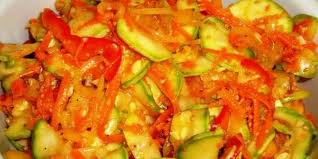 кабачки по корейски на зиму рецепты с фото пошагово Kabachki Po Korejski Na Zimu Recept S Morkovyu I Bolgarskim Percem Eda Nacionalnaya Eda Kulinariya