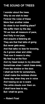 The Sound Of Trees By Robert Frost Robert Frost Poems Robert Frost Quotes Romantic Poems