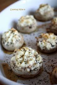 Aperitif Dinatoire 92 Petits Champignons Farcis Au Chevre Thym Et Miel Champignons Farcis Aperitif Dinatoire Recette Aperitif