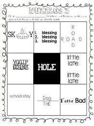 Word Puzzles Brain Teaser Bundle Rebus Puzzles Hink Pinks Word Plexers Word Puzzles Brain Teasers Word Puzzles Printable Brain Teasers