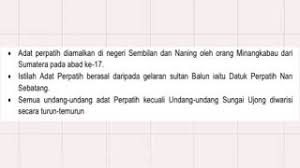 Konsep perubahan ijtihad berdasarkan perubahan adat dan kebiasaan (bahasa arab). Adat Perpatih Dan Adat Temenggung Youtube