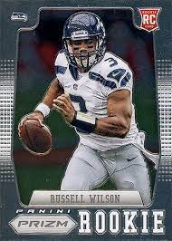 Wilson was selected by the seahawks with the 12th pick in the third round (75th overall) of the 2012 nfl draft. Russell Wilson Rookie Card Rankings And What S The Most Valuable