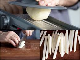 How do you cut a potato for french fries? How To Cut Fries Knife Skills